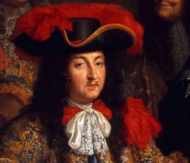 Шарф на шее короля Франции Людовика XIV