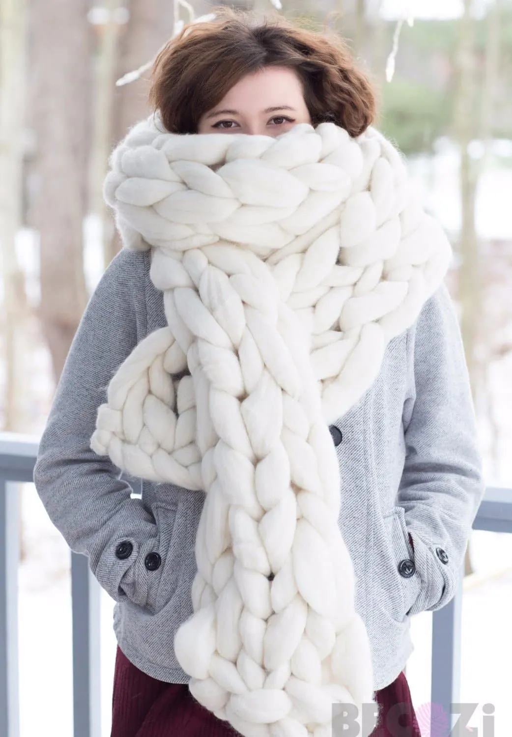 Интересный шарф в стиле кэжуал