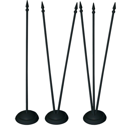 Пластиковая подставка для флажков черная