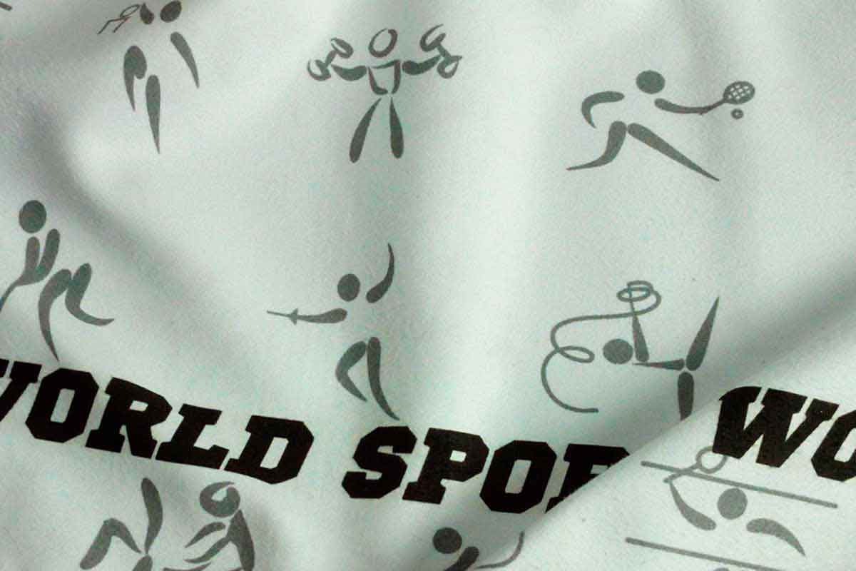 Образец печати на Микрофибре.